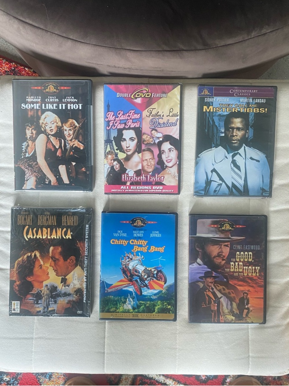Six Classic Film DVDs - Vintage Movie Collection (Some Brand New)